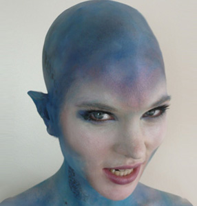 Film Makeup - Blue Elf