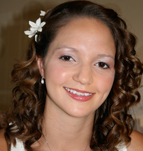 Radiant bride at the South Lodge hotel - makeup by Karen Loraine