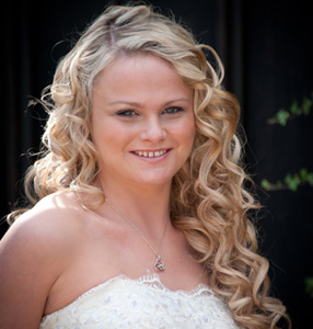 Airbrushed makeup and bridal hair - makeup Karen Loraine hair and Jane Williams