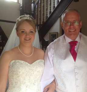 Bride and father of the bride
